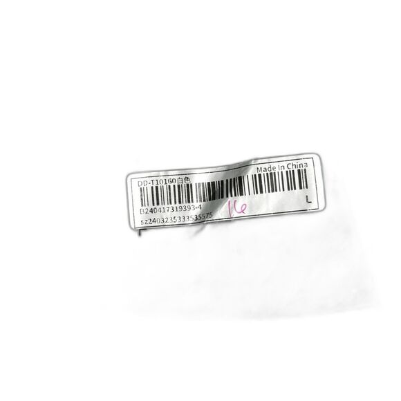 SHEIN EZwear NWT Pomegranate Print Round Neck T-Shirt White - Picture 5 of 5